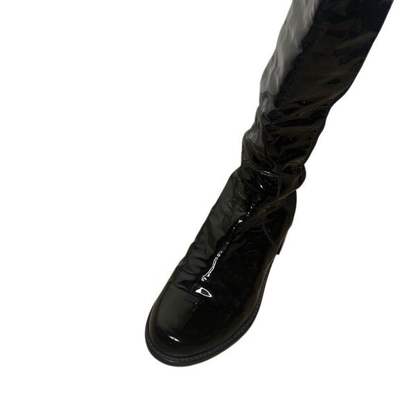 Stuart Weitzman Women’s Size 35.5 Patent Leather Over the Knee Left Boot Amputee - Picture 6 of 6